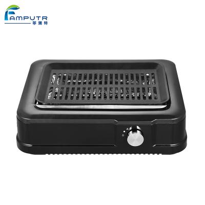 China Newest Design Stainless Steel Tabletop Kitchen Electric Multifunctional Smokeless Indoor Electric Grill Easily for sale