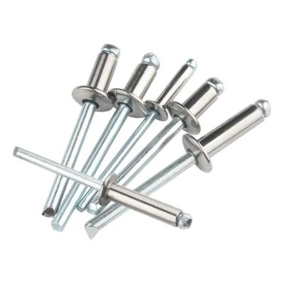 China Large Flange Aluminum Blind Rivet Custom Stainless Steel Blind Rivet Pop End Blind Rivet Type Open Type 304 60mm for sale