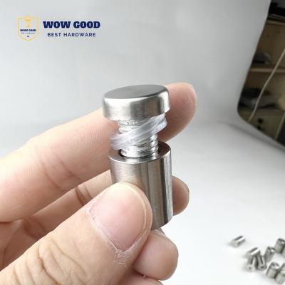 China Around 12 13 16 19 Stainless Steel Advertising Sign Holder Stand Standoff Screw Nail 25mm Free Samples Of Hanging Picture Frame for sale