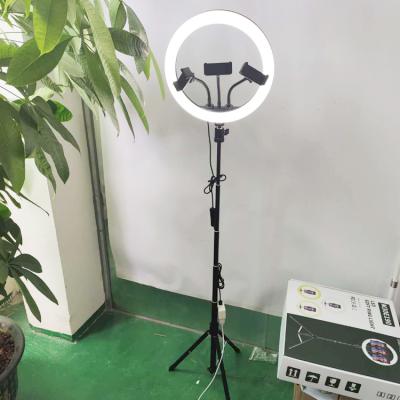 China New Smart Plastic+ABS Phone Selfie Ring LED Light With Bracket Live Vlogging Work Light for sale