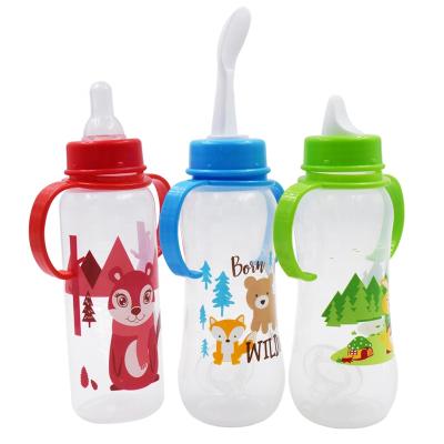 China BPA Free Printing Cartoon Bear PP Baby Bottle Custom Wholesale for sale