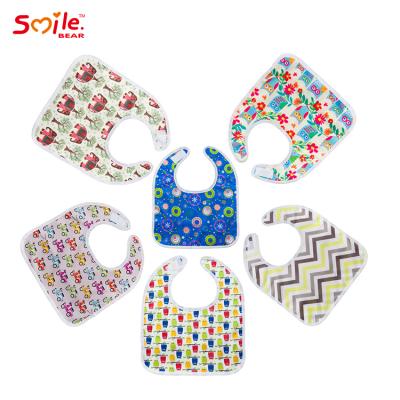 China BPA Free Wholesale Baby Towel Waterproof Printing Baby Saliva Towel Baby Bibs for sale