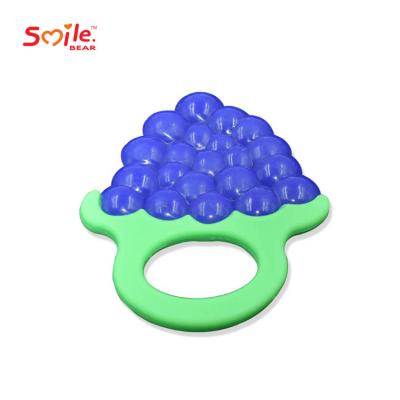 China Various Shape Smile Bear Food Grade Silicone Eco - Friendly Baby Teething Teether Toy for sale