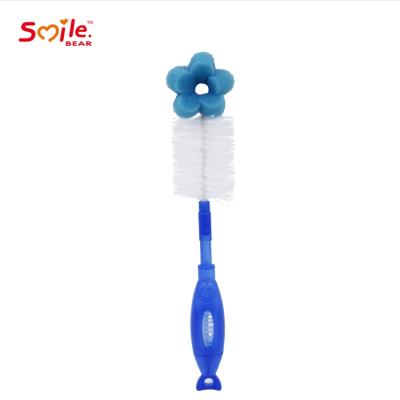 China New Viable Smile Bear Baby Bottle Cleaning Brush Baby Bottle Brush for sale