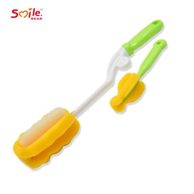 China Viable Hot Selling Sponge Baby Nipple Bottle Sponge Reading Brush for sale