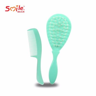 China Nondisposable Eco - Friendly Soft Hair Brush Comb Set For Baby Use for sale