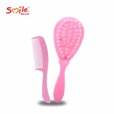 China Nondisposable Cute Comfortable Hair Brush Comb Set For Baby Use for sale