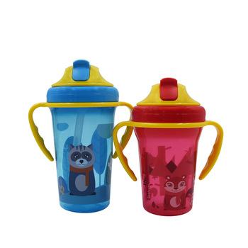 China BPA Free Baby Drop Anti And Anti Clogging Direct Straw Cup Drink Cup for sale