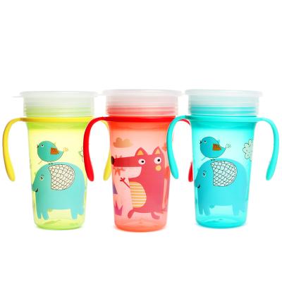 China 300mL BPA Free Babies Feeder Feeding Supplies Silicone Material 360 Degree Leakproof Baby Trainer Sippy Cup For Drinking Baby for sale