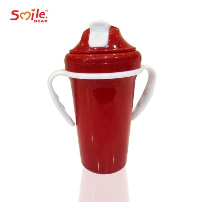 China BPA Free Wholesale Baby Water Bottle Drinking Trainer Sippy Straw Cup for sale