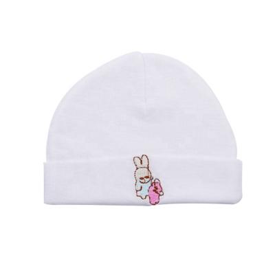 China Soft/Water Absorption/Features: Personalized/Eco-Friendly Smiling Bear Customized Embroidered & Logo Pattern Multicolor Cotton Boy/Girl Newborn Baby Hat for sale