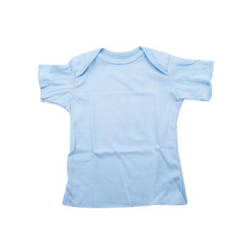 China Summer Baby Soft Skin Care Cotton Soft Solid Color Non Printing Short Sleeve T-Shirt for sale