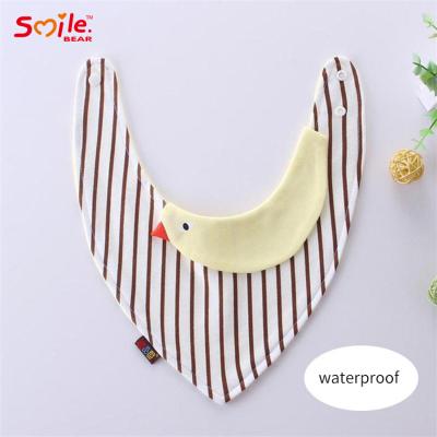 China Antibacterial Smile Bear 4 Pieces Bag Custom Baby Eating Soft Stuff Cotton Saliva Towel Children's Baby Accessories for sale