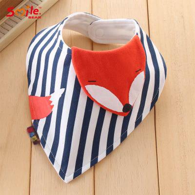 China Antibacterial Smile Bear 4 Pieces Bag Custom Baby Eating Soft Stuff Cotton Saliva Towel Children's Baby Accessories for sale