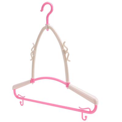 China Minimalism Wet and dry multilayer wide shoulder standard size magic plastic hanger for sale