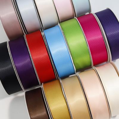 China Good Quality High Tenacity Ribbon Satin Ribbon Roll Recycled Satin Ribbon for sale