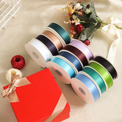 China High Tenacity Wholesale Customized High Quality Grosgrain Gift Packing 3mm 500 Yards Double Faced Satin Ribbon for sale