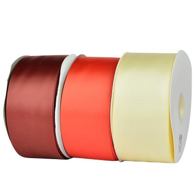 China Wholesale High Tenacity 100% Polyester 1inch 32mm 100 Yards Double Face Grosgrain Ribbons Bow Hair Ribbon for sale