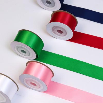 China High Tenacity 50mm High Quality 100 Yards Fashion Grosgrain Wrapping Ribbons Bow Decoration Christmas Ribbon for sale