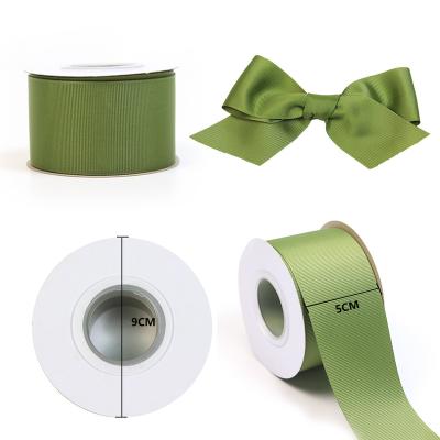 China Custom Recyled 100 yards Factory Supply Grosgrain Ribbon Grosgrain Ribbon Grosgrain Ribbon for sale