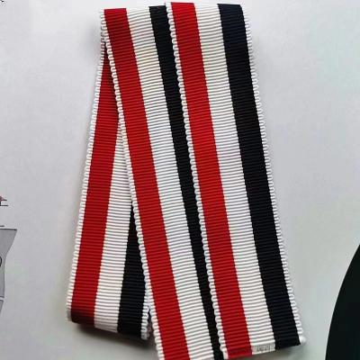 China Fashion YiCai Archaistic Style Stocked Wholesale Stripe Petersham Ribbon 16mm for sale