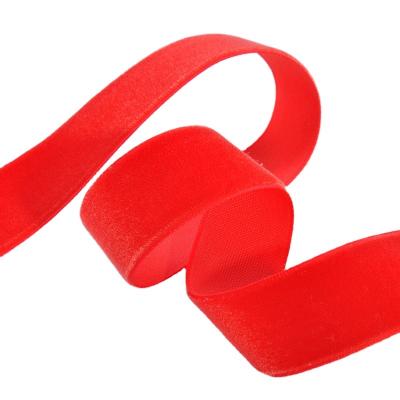 China Factory Sale New Products New Products High Tenacity Velvet Ribbon White Velvet Ribbon Black Nylon Velvet Ribbon for sale