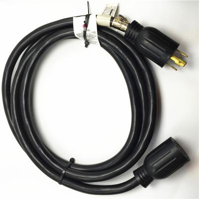 China L14-30 Generator Extension Cord 10FT L14-30 Plug To L14-30 Connector NEMA L14-30 Generator Extension Cord for sale