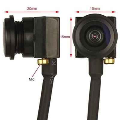 China Small CCTV Camera Module HD 1000TVL Small Panoramic Camera Fisheye Wide Angle Camera Audio And Video Analog Camera for sale