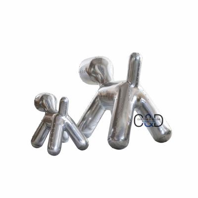 China Chilling Aluminum Vintage Dog Decor For Living Room for sale