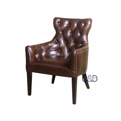 China Classic Antique Leather Club Chairs for sale