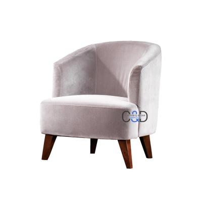 China Leisure Chair Accent Velvet Fabric Armchair for sale