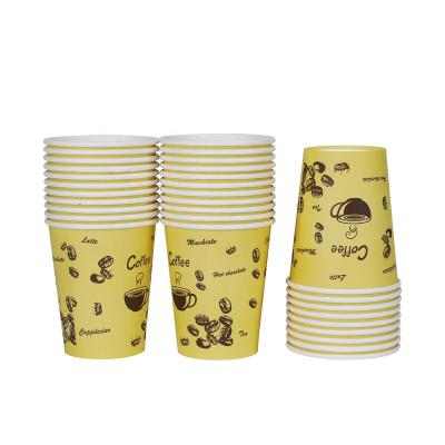 China Biodegradable Disposable Paper Beverage Cups 4/8/10/12/16oz Single Wall Paper Cup Hot/Cold Cups for Drinking for sale