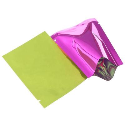 China Custom Printed Mini Open Top Heat Seal Aluminum Foil Vacuum Storage Mylar Food Moisture Proof Bags for sale