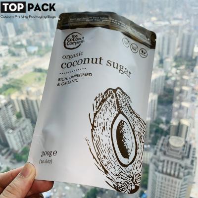 China Ziplock Coconut Mylar Plastic Bag Water Soluble Food Grade Moisture Proof for sale