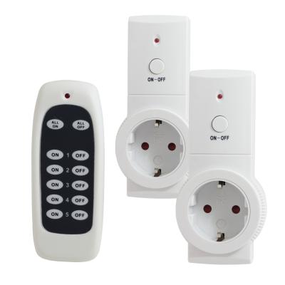 China Residential / General Purpose EU Standard RF Switch Socket Wireless Remote Control Socket for sale