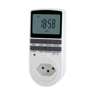 China Residential / Multi-Purpose Large Digital Type M LCD Countdown Kitchen Timer Switch Socket for sale