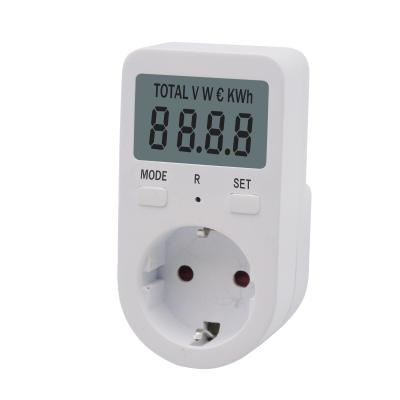 China Residential / Multi-Purpose Plug-in Mini Monitor Electricity Cost Use Calculator Energy Saving Meter LCD for sale