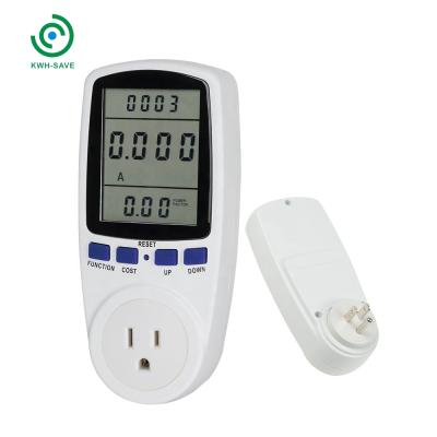 China Monitor Energy Watt Power Meter Electricity Meter Plug Electricity Power Consumption Power Wattmeter Power Analyzer US Plug for sale