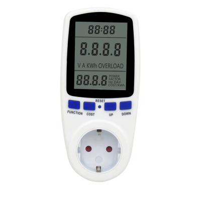 China German Electric Monitor Energy Watt Digital Solar Power Usage Cost Consumption Load Meter Analyze Socket Outlet Outlet for sale