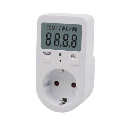 China Super EU Plug-in Type F Digital Mini Electricity Meter Energy Analyzer Energy Monitor PM03 for sale