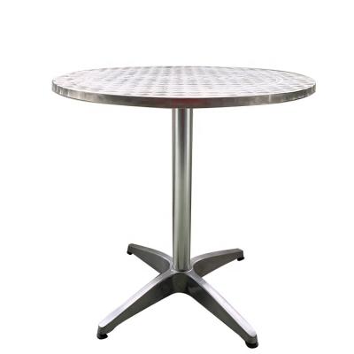 China Leisure Stainless Steel (Other) Adjustable Aluminum Garden Picnic Outdoor Dining Table for sale