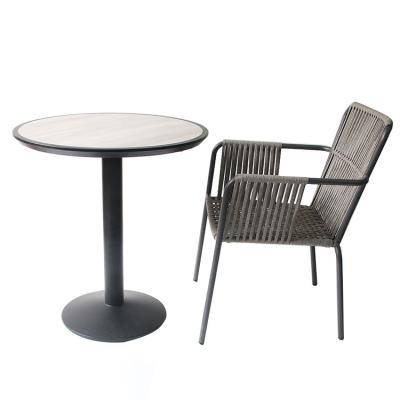 China Balcony One Leg Dining Table Adjustable Hot Selling Black Large Type (Other) Price for sale