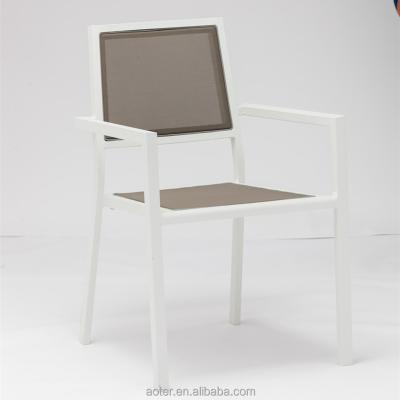 China Modern garden outdoor aluminum textliener chair for sale