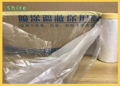 China Furniture Pre - Taped Drop Film Masking Tape Protection Covering Cloth for sale