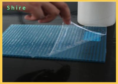 China Low Tack Self Adhesive PE Protective Film Hollow Plastic Sheet Surface Cover for sale