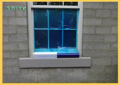 China Transparent / Blue Window Film For Glass Surface Protection Reverse Wound / Standard Wound for sale