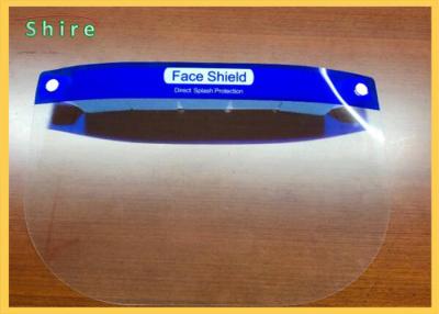 China Anti Fog PET Film Application Disposable Clear Face Shield Protective for sale