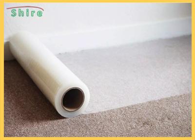 China Adhesive Backed Plastic Skin Packing 2100MM Carpet Protection Film for sale