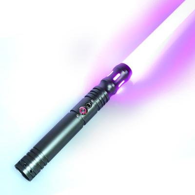 China Aluminum alloy& Excellent Dual Tone Lgt Saberstudio Polycarbonate Infinite Color Sword Sensitive Rechargeable Lightsaber For Cosplay Entertainment for sale