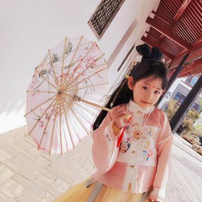 China 56CM Big Flower Children's Oil Paper Umbrella Classical Dance Umbrella Classical Dance Umbrella Tree Chat Tree A Style Parasol Antique El Principito Japan Style for sale